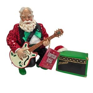 Clothtique Possible Dreams Santa Claus Be Good Guitar With Amplifier Christmas